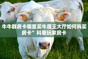 牛牛群房卡哪里买牛魔王大厅如何购买房卡”科普玩家房卡