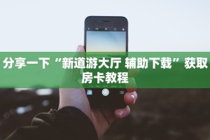 分享一下“新道游大厅 辅助下载”获取房卡教程